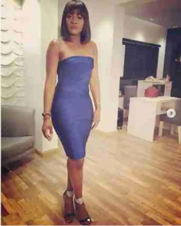BBNaija: Alex Stuns In Off Shoulder Tight Gown (Photos)